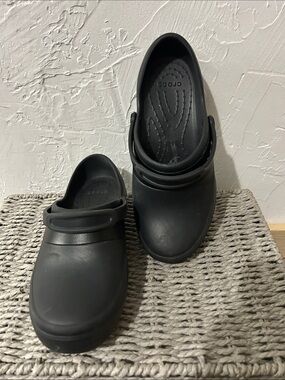 CROCS Women's Black Slip-On Work Loafers